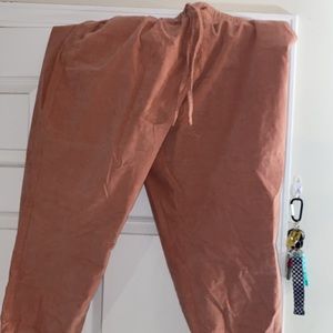 Peach joggers